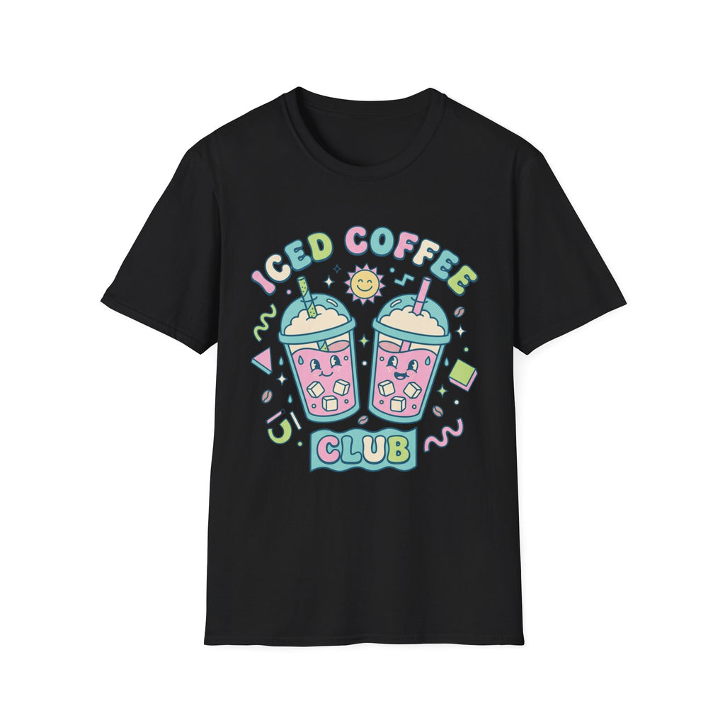 Cute Colorful Iced Coffee Club T-Shirt