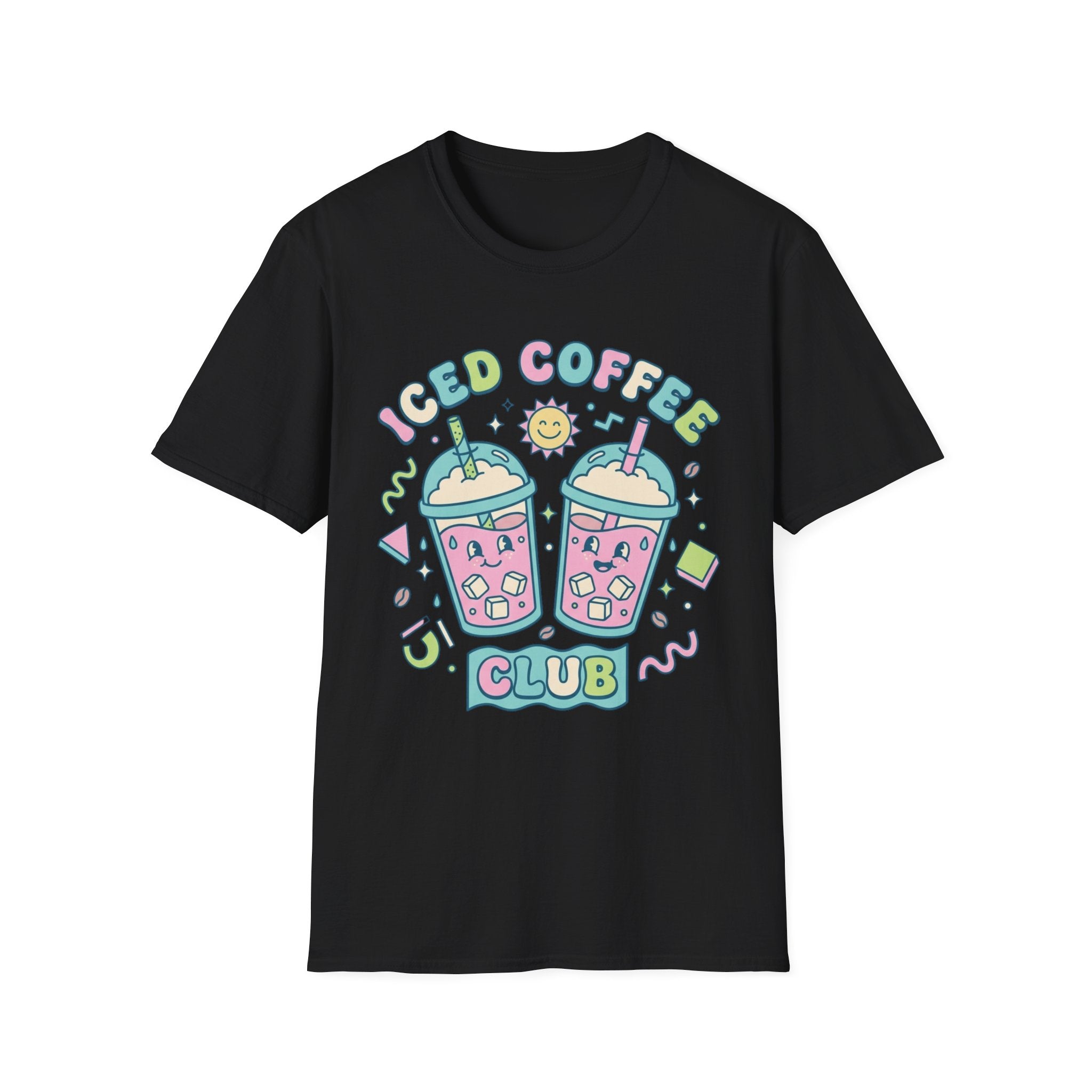 Cute Colorful Iced Coffee Club T-Shirt