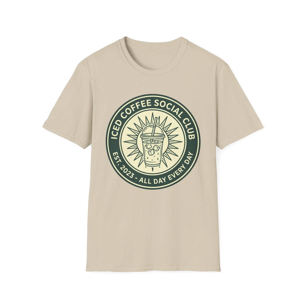 Iced Coffee Social Club Badge T-Shirt