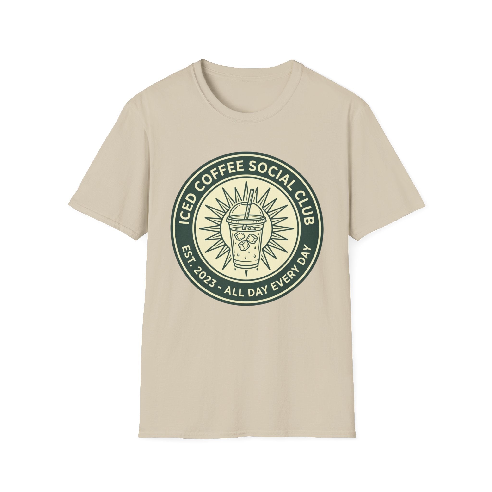 Iced Coffee Social Club Badge T-Shirt