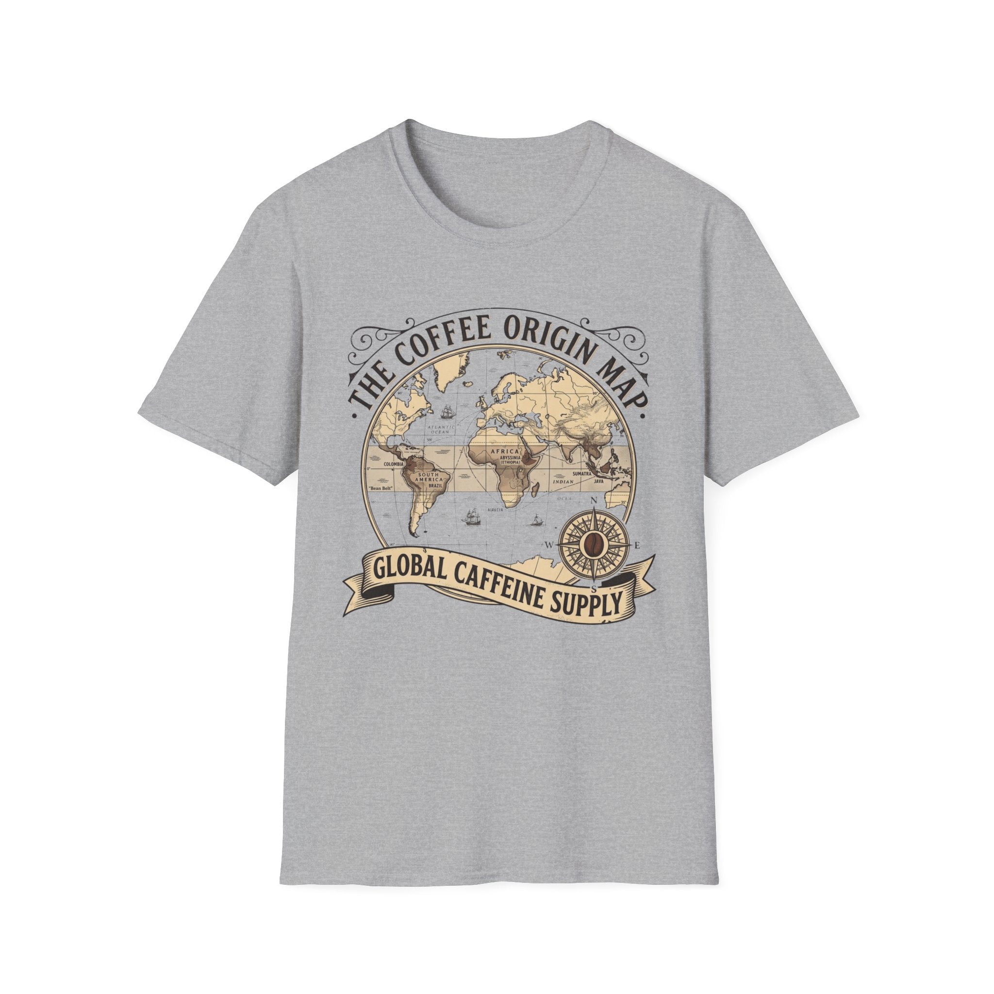 The Coffee Origin Map T-Shirt