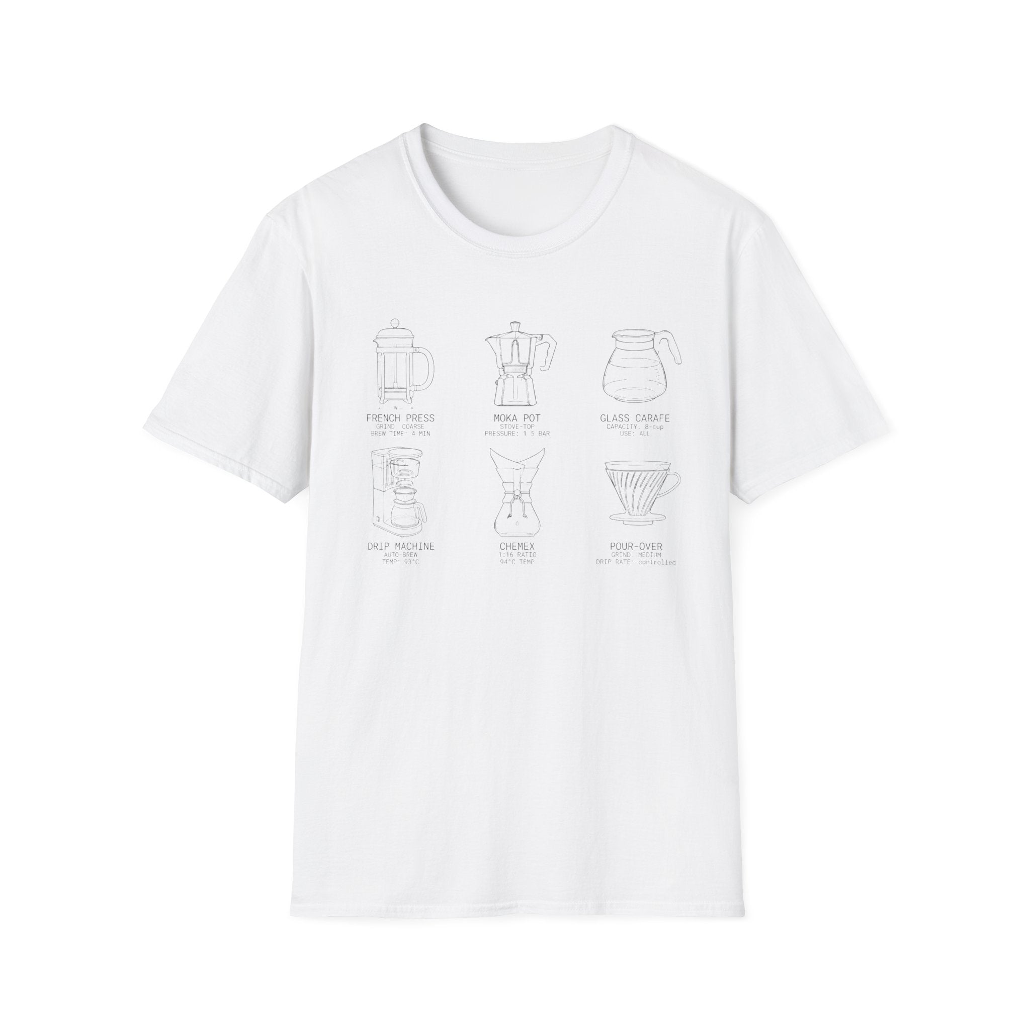 Various Coffee Brewing T-Shirt