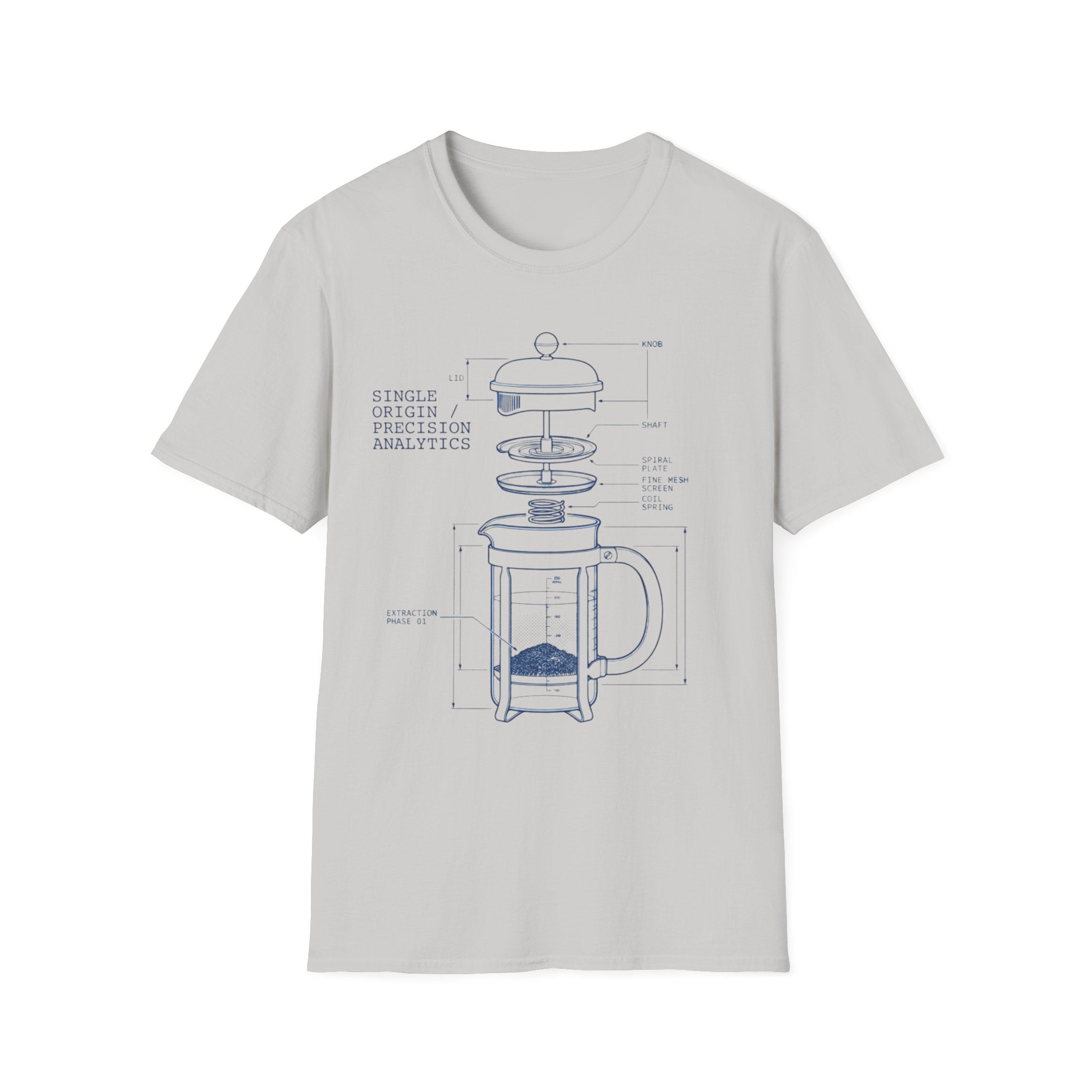 French Press Coffee Maker T-Shirt