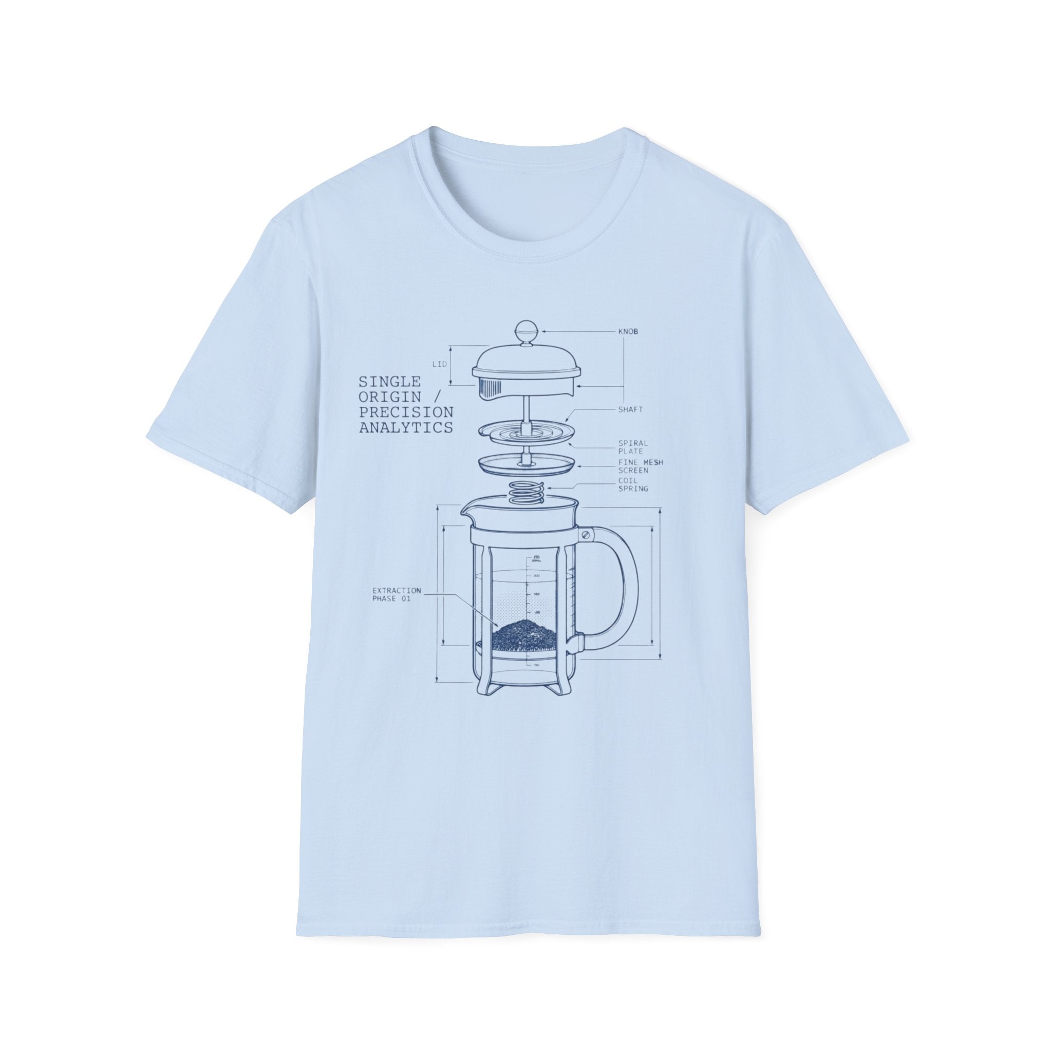 French Press Coffee Maker T-Shirt
