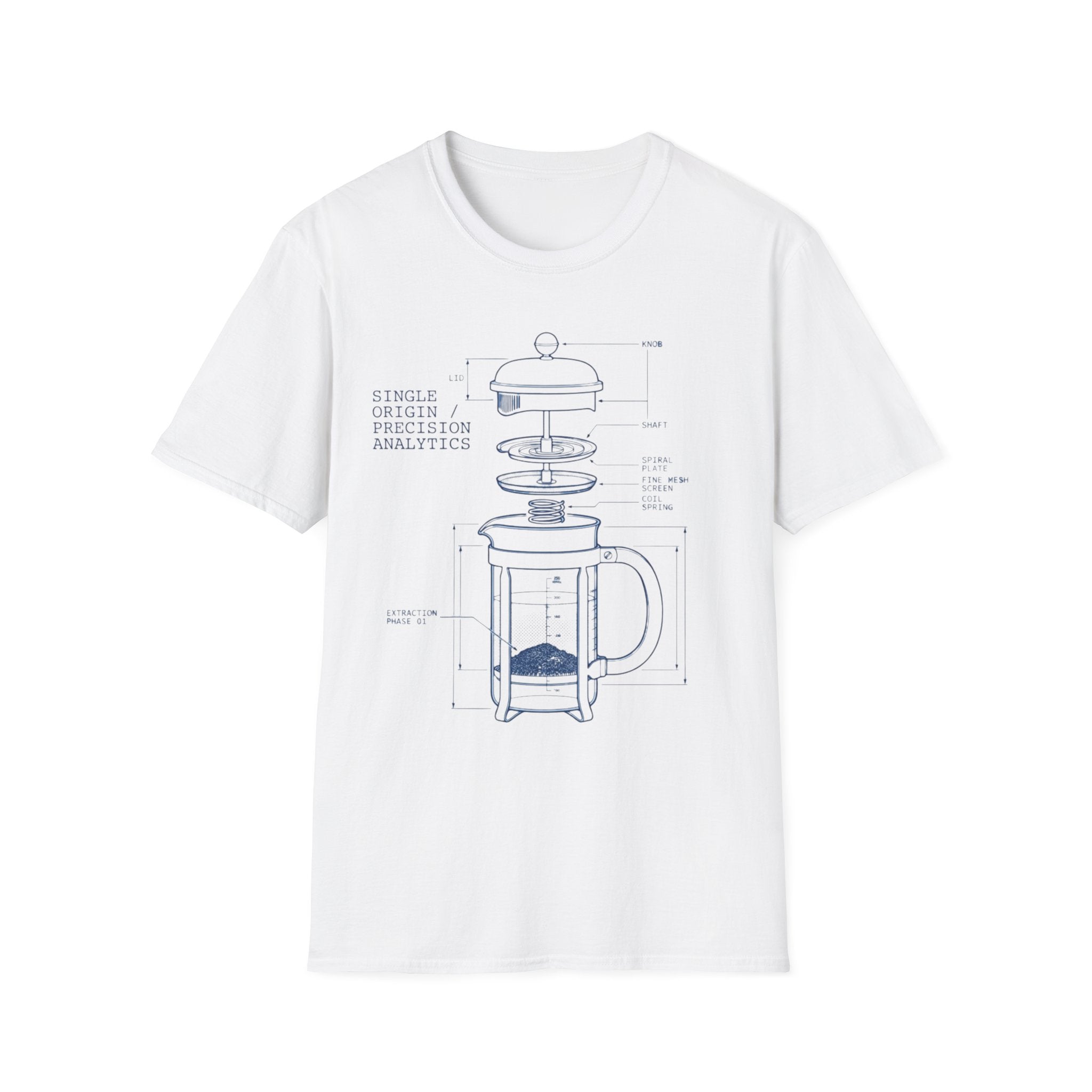 French Press Coffee Maker T-Shirt