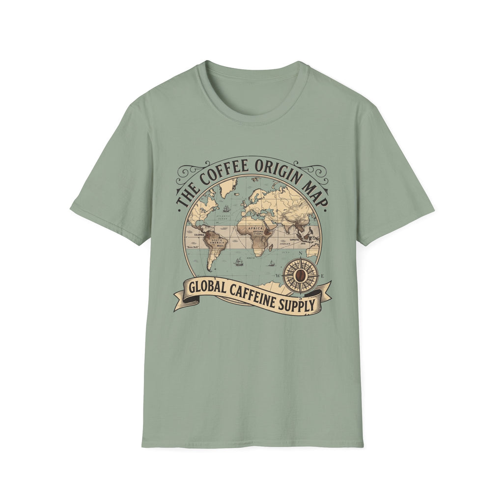 The Coffee Origin Map T-Shirt