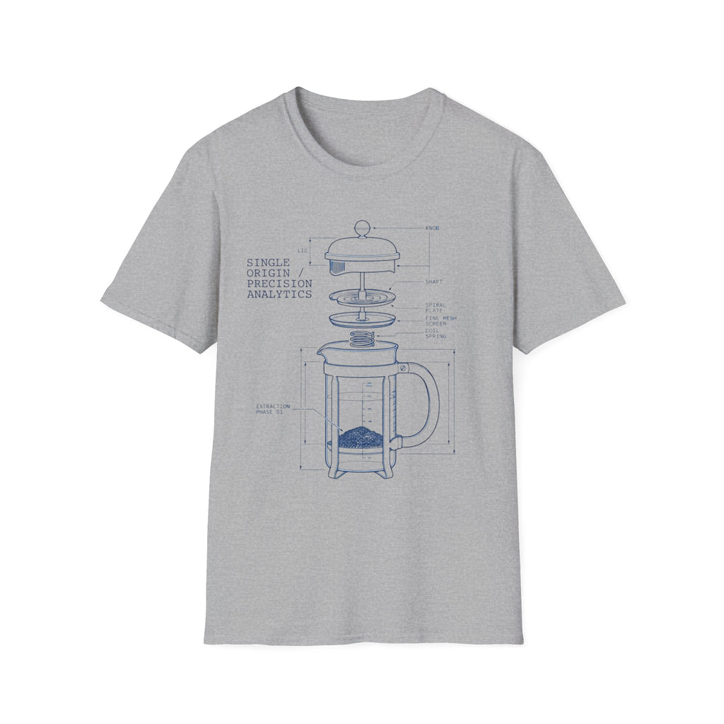 French Press Coffee Maker T-Shirt
