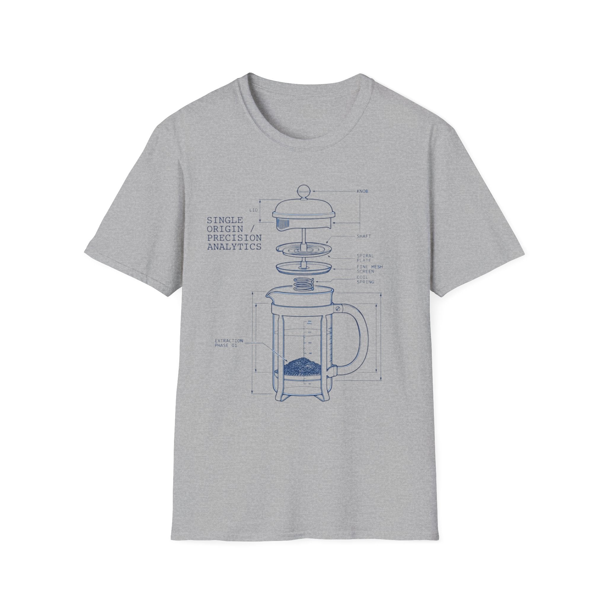 French Press Coffee Maker T-Shirt