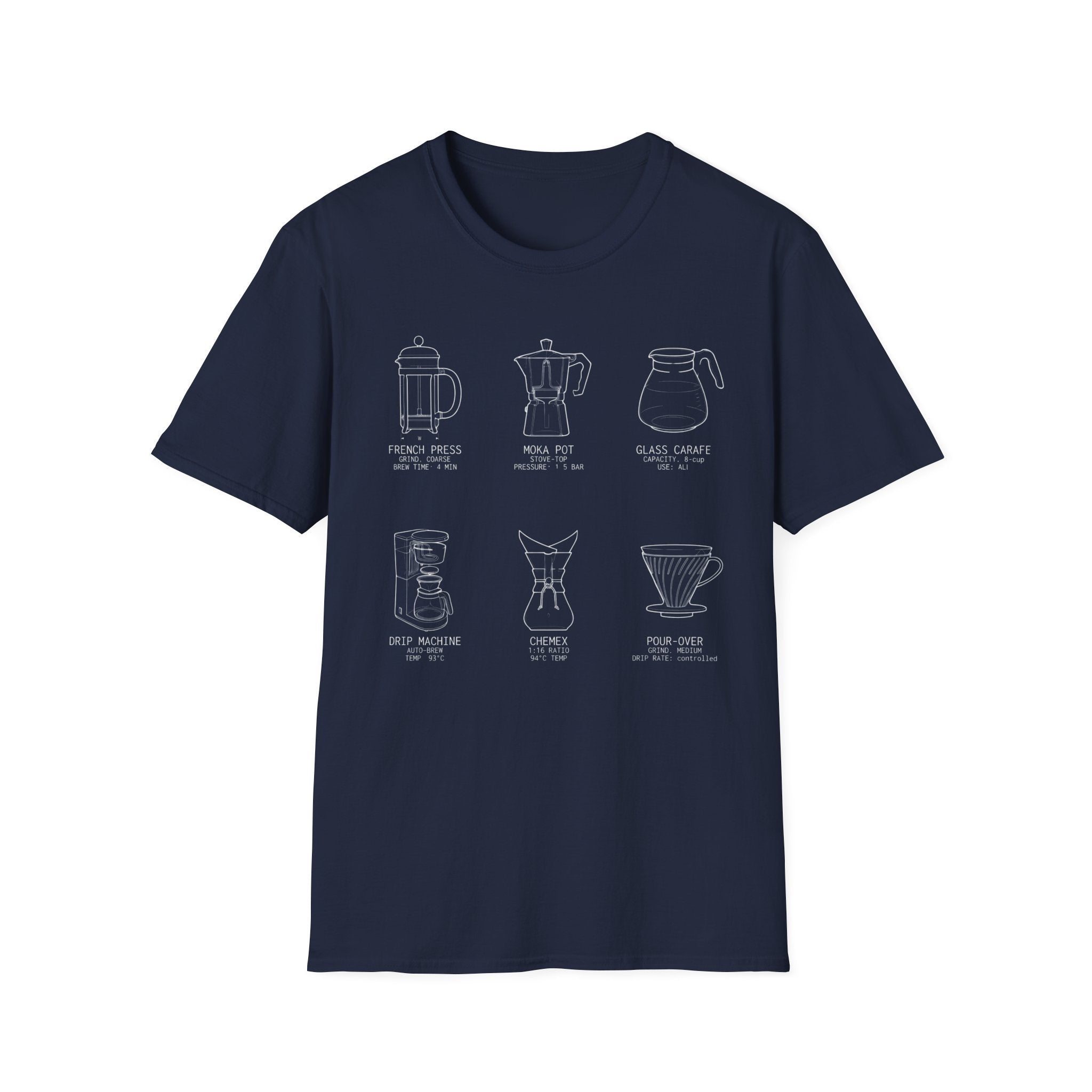 Various Coffee Brewing T-Shirt
