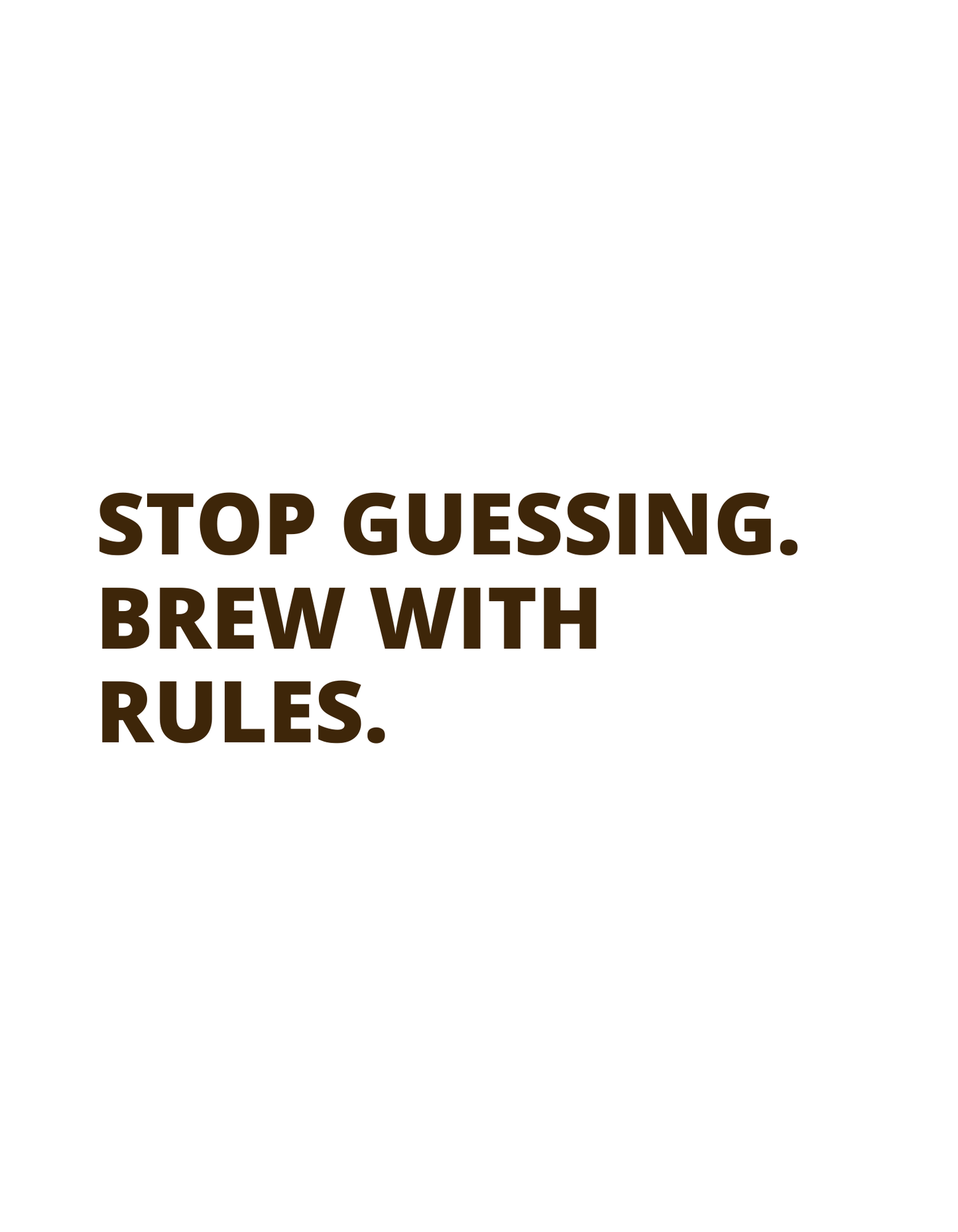 The Coffee Rules – The Golden Ratio