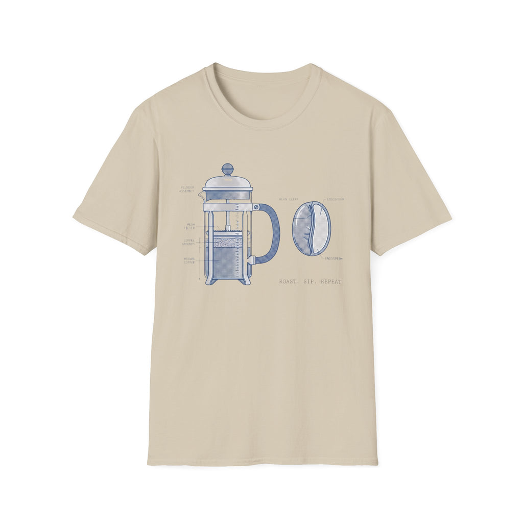 Pressed Coffee And Coffee Bean T-Shirt