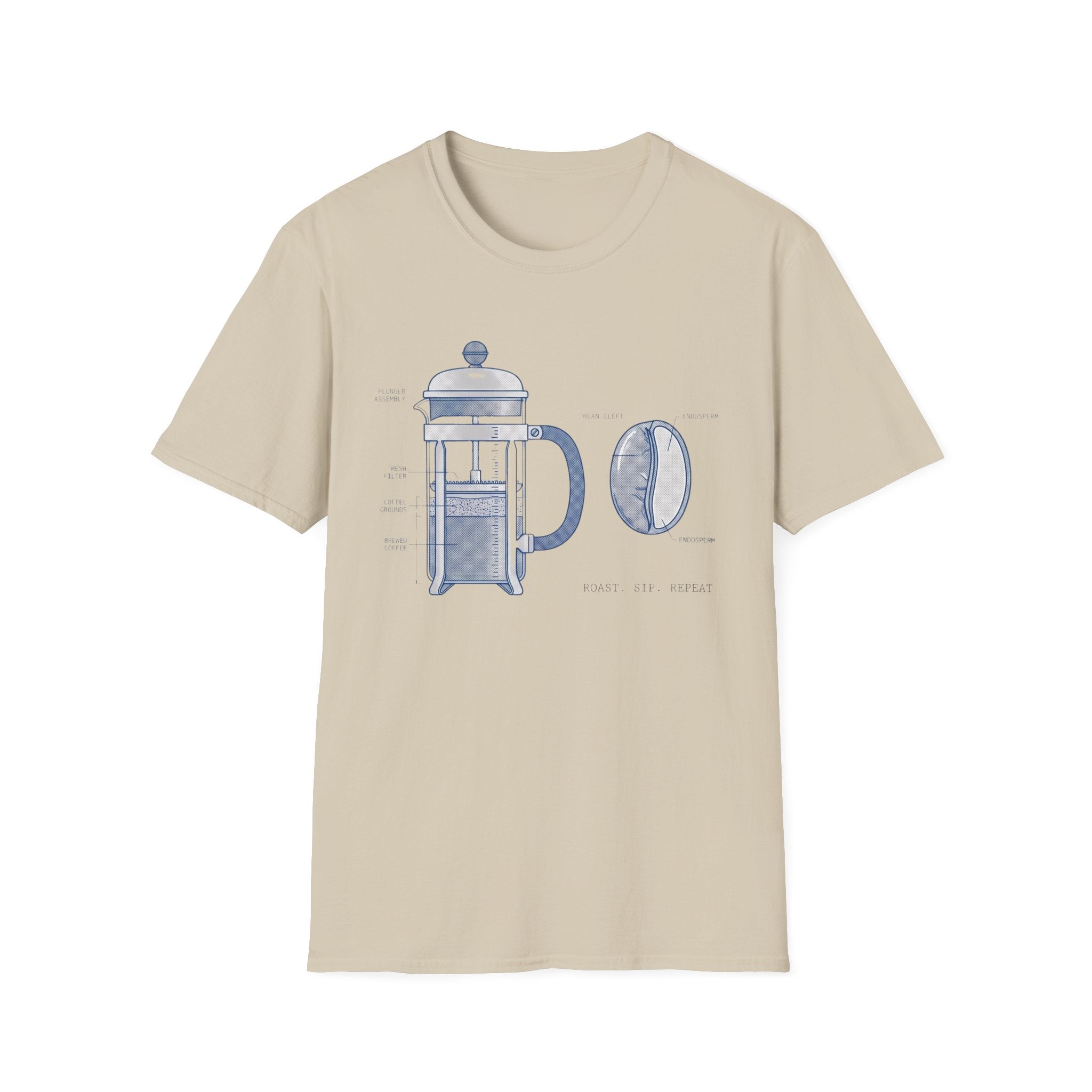 Pressed Coffee And Coffee Bean T-Shirt