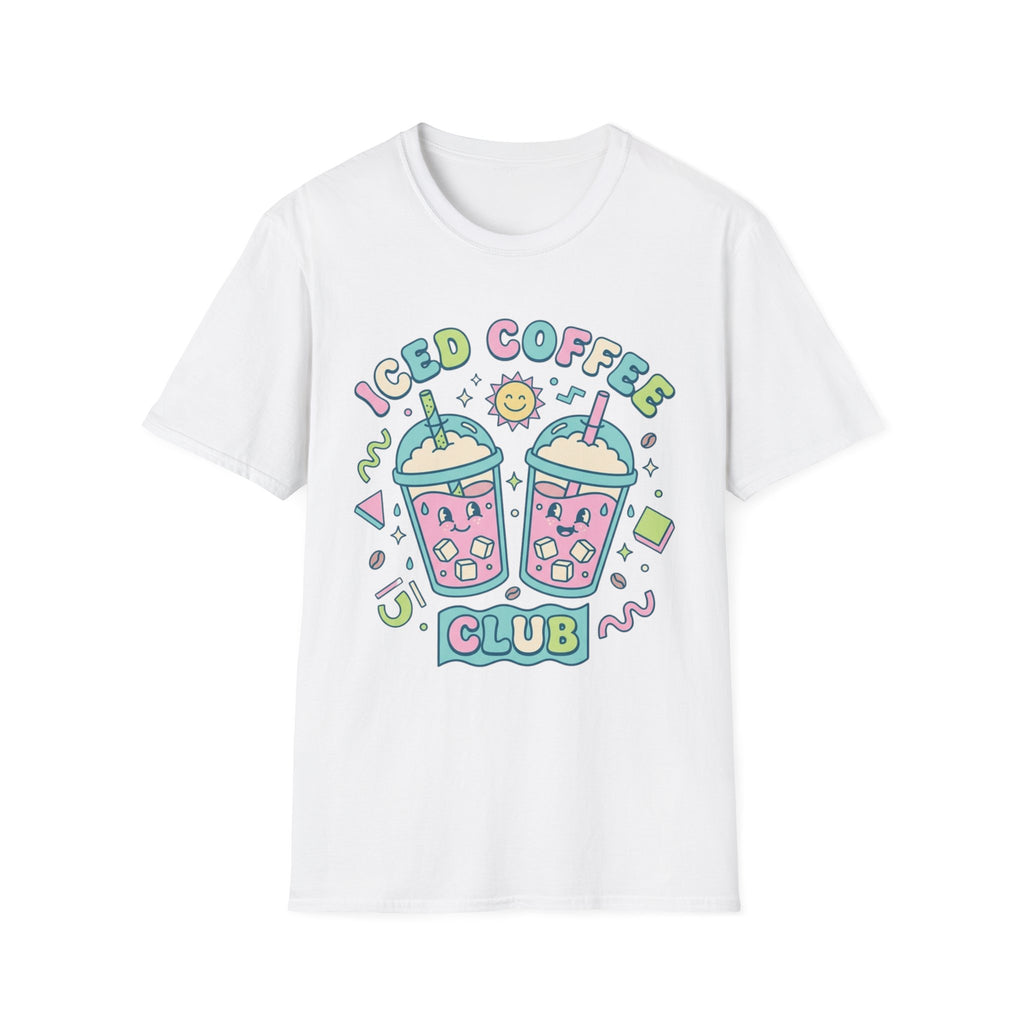 Cute Colorful Iced Coffee Club T-Shirt