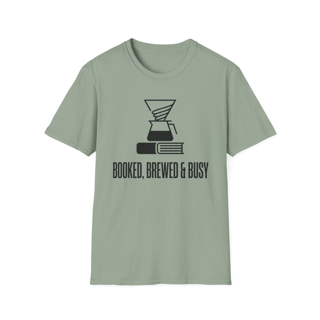 Booked, Brewed & Busy T-Shirt