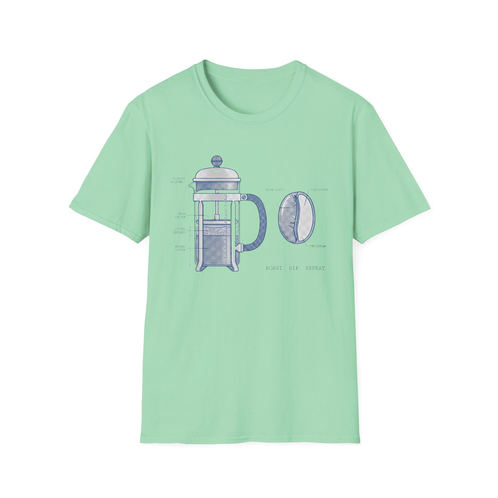 Pressed Coffee And Coffee Bean T-Shirt