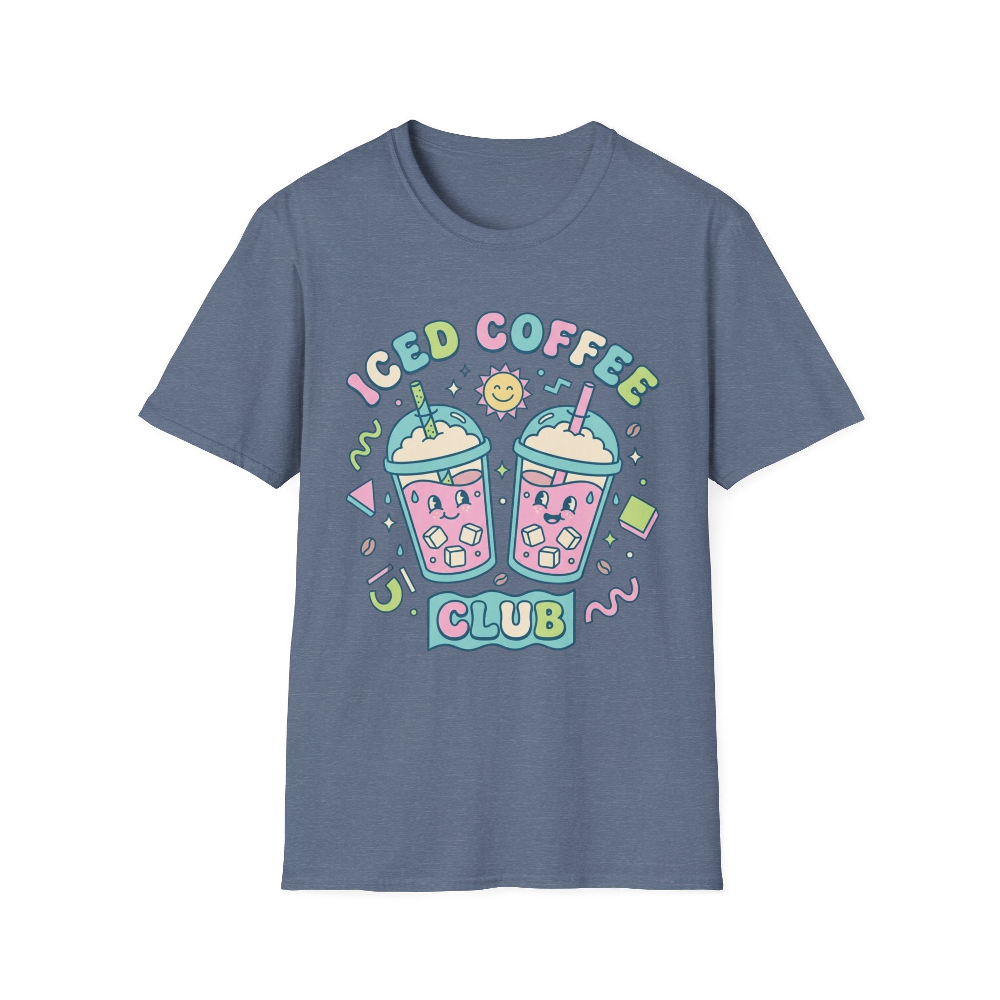 Cute Colorful Iced Coffee Club T-Shirt