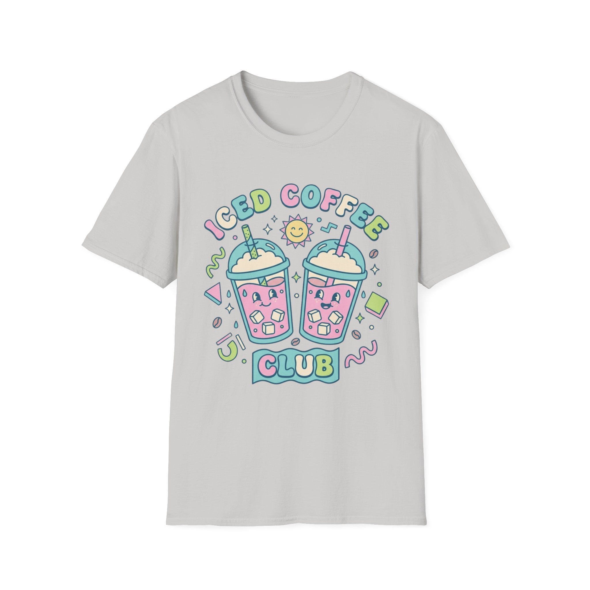 Cute Colorful Iced Coffee Club T-Shirt