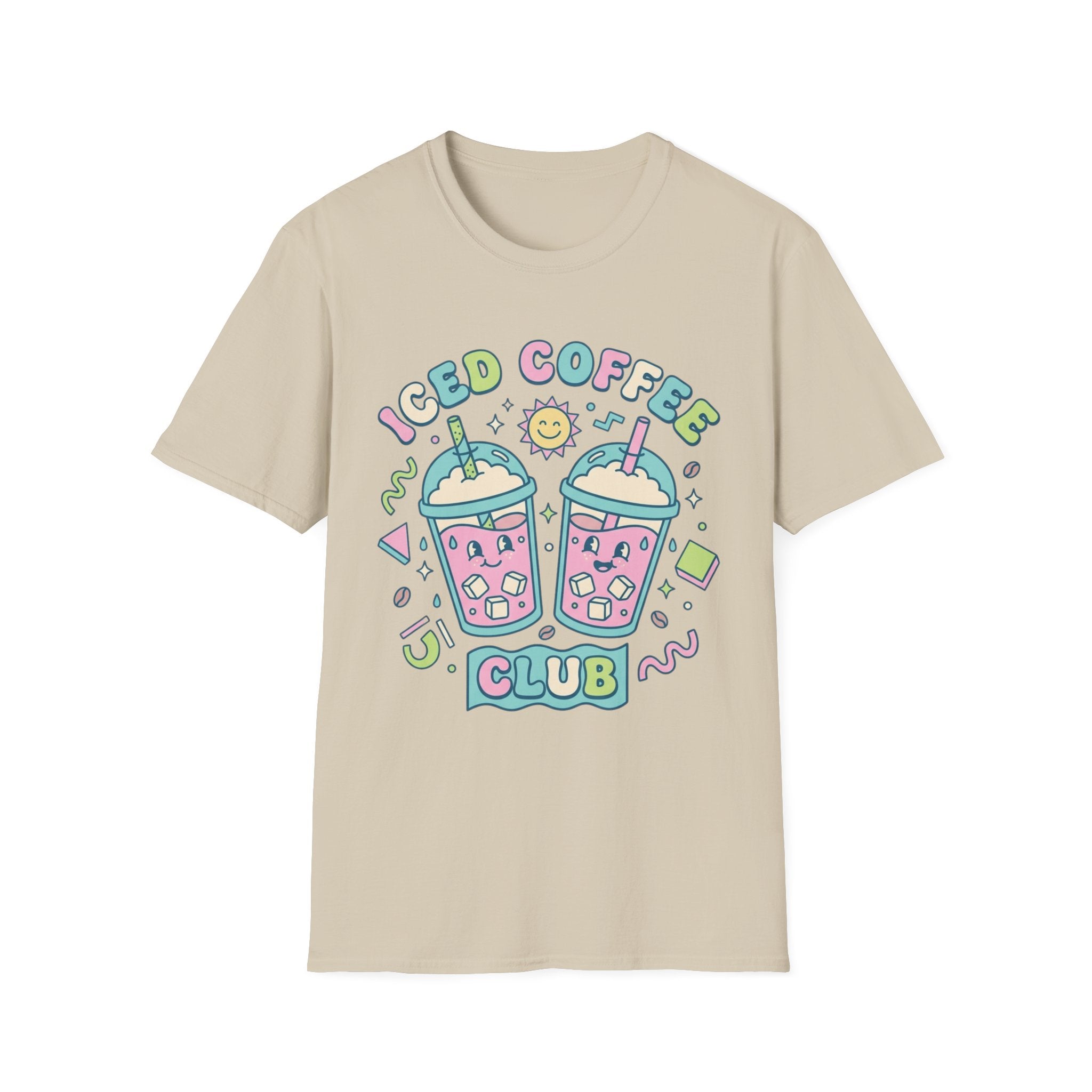 Cute Colorful Iced Coffee Club T-Shirt