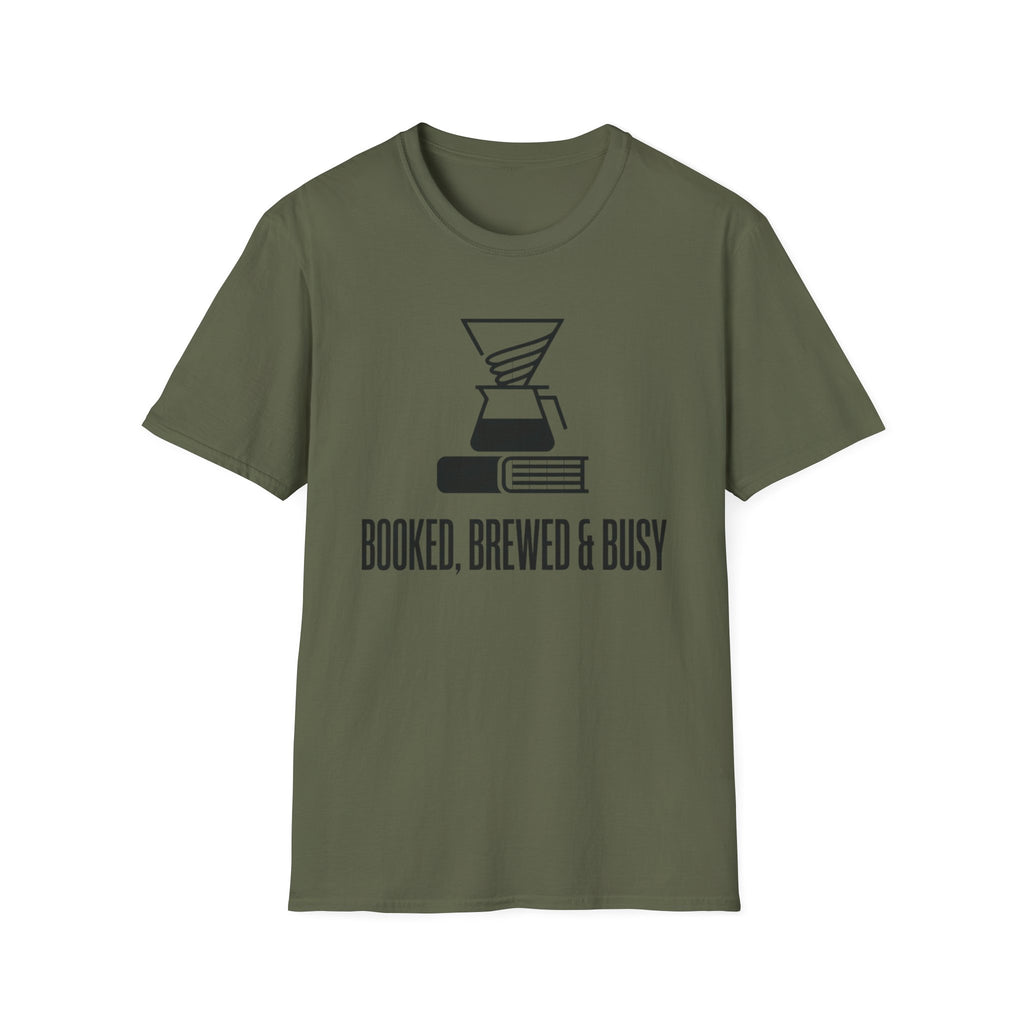 Booked, Brewed & Busy T-Shirt