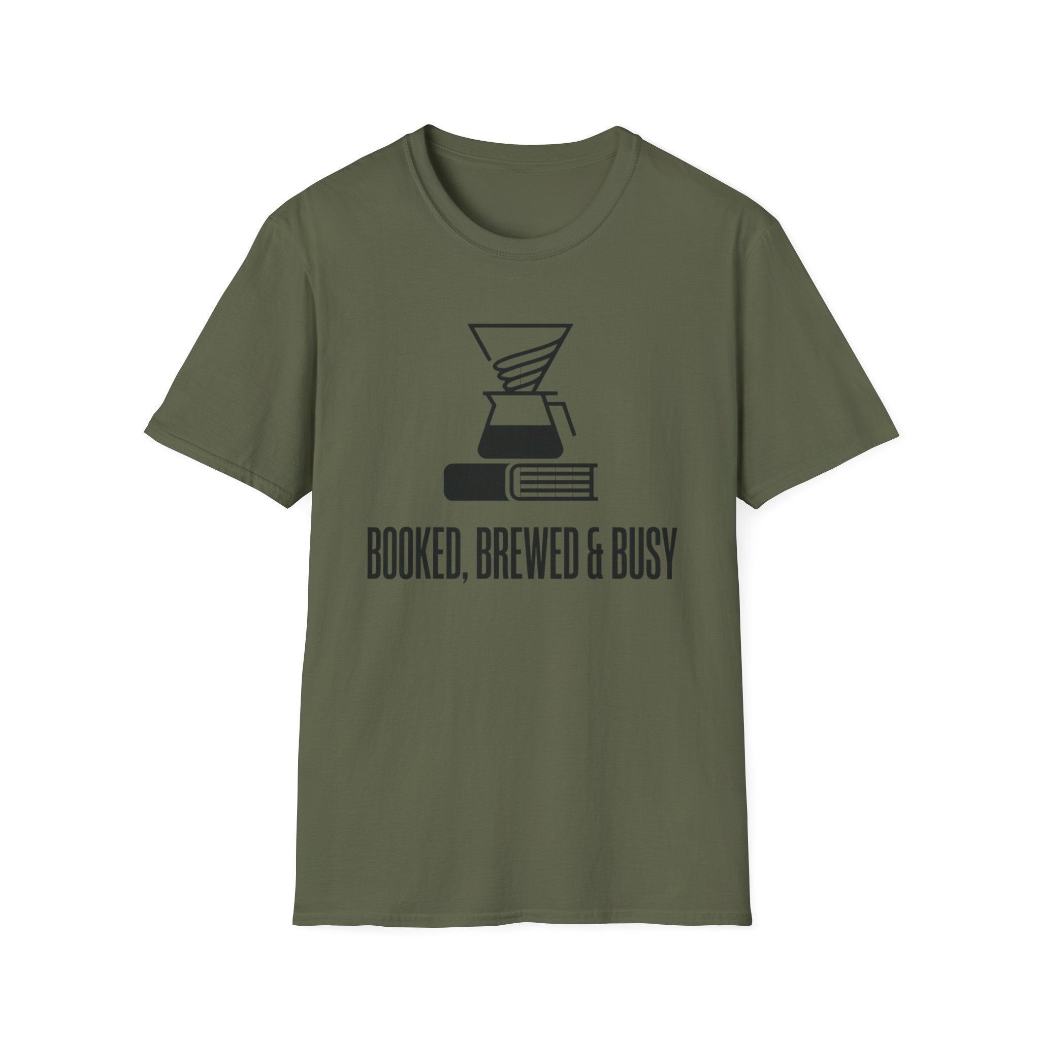 Booked, Brewed & Busy T-Shirt