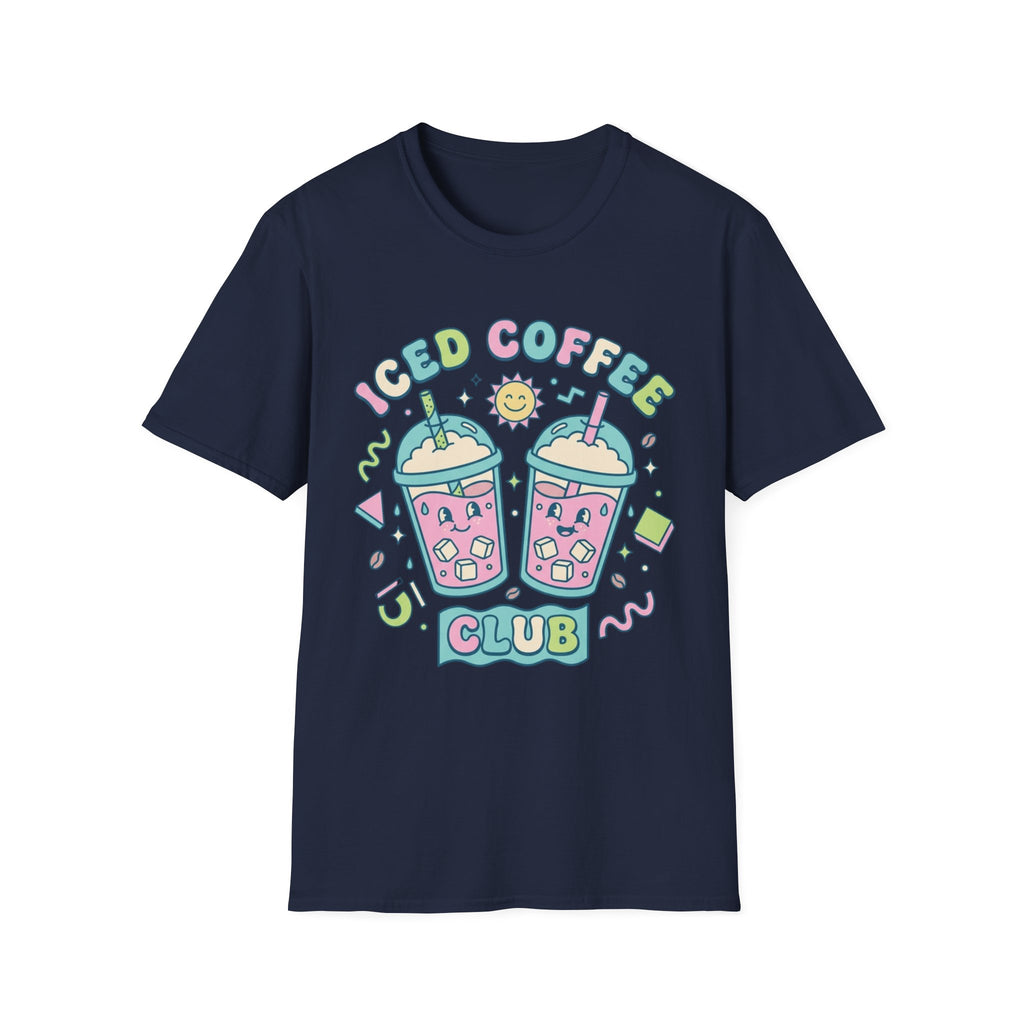 Cute Colorful Iced Coffee Club T-Shirt