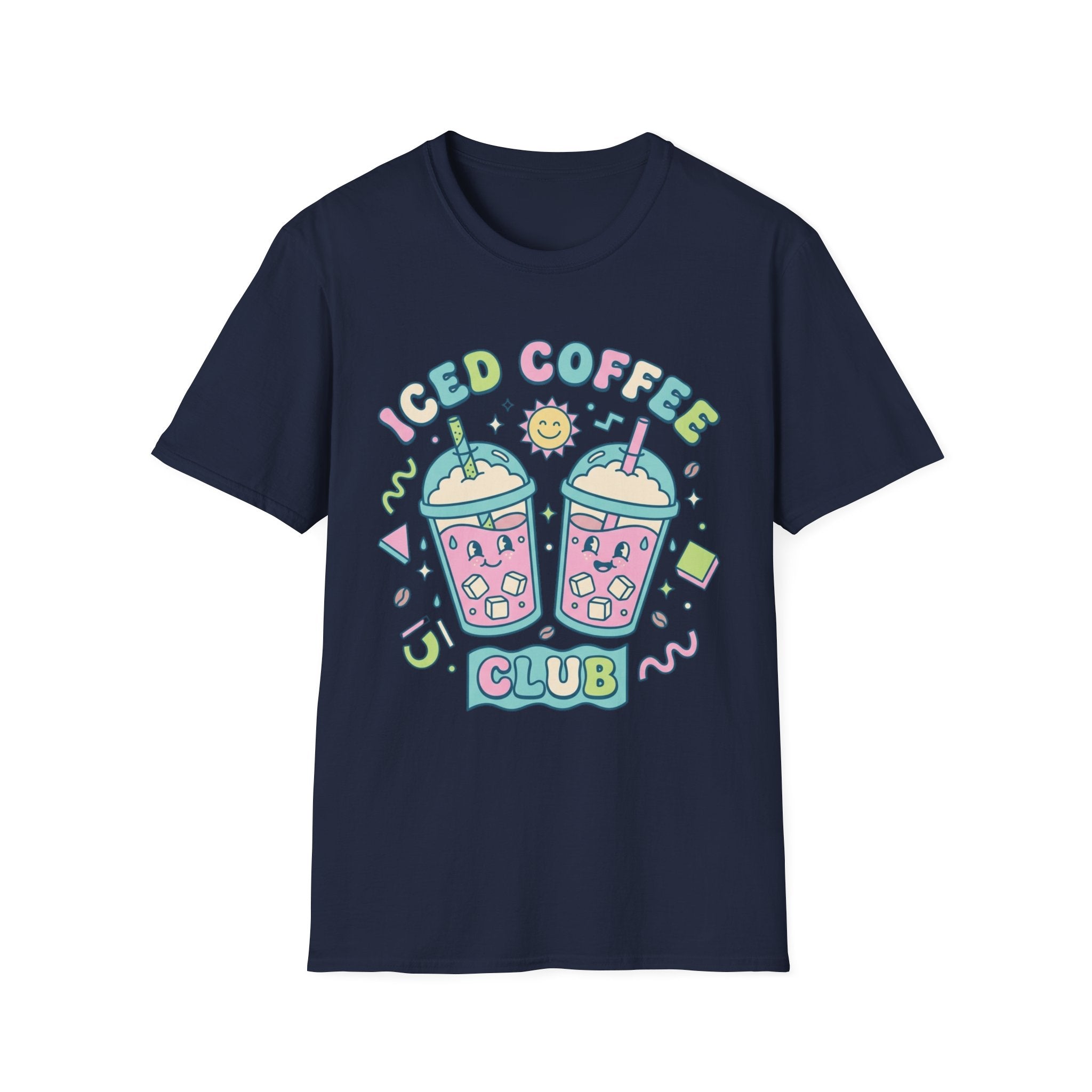 Cute Colorful Iced Coffee Club T-Shirt