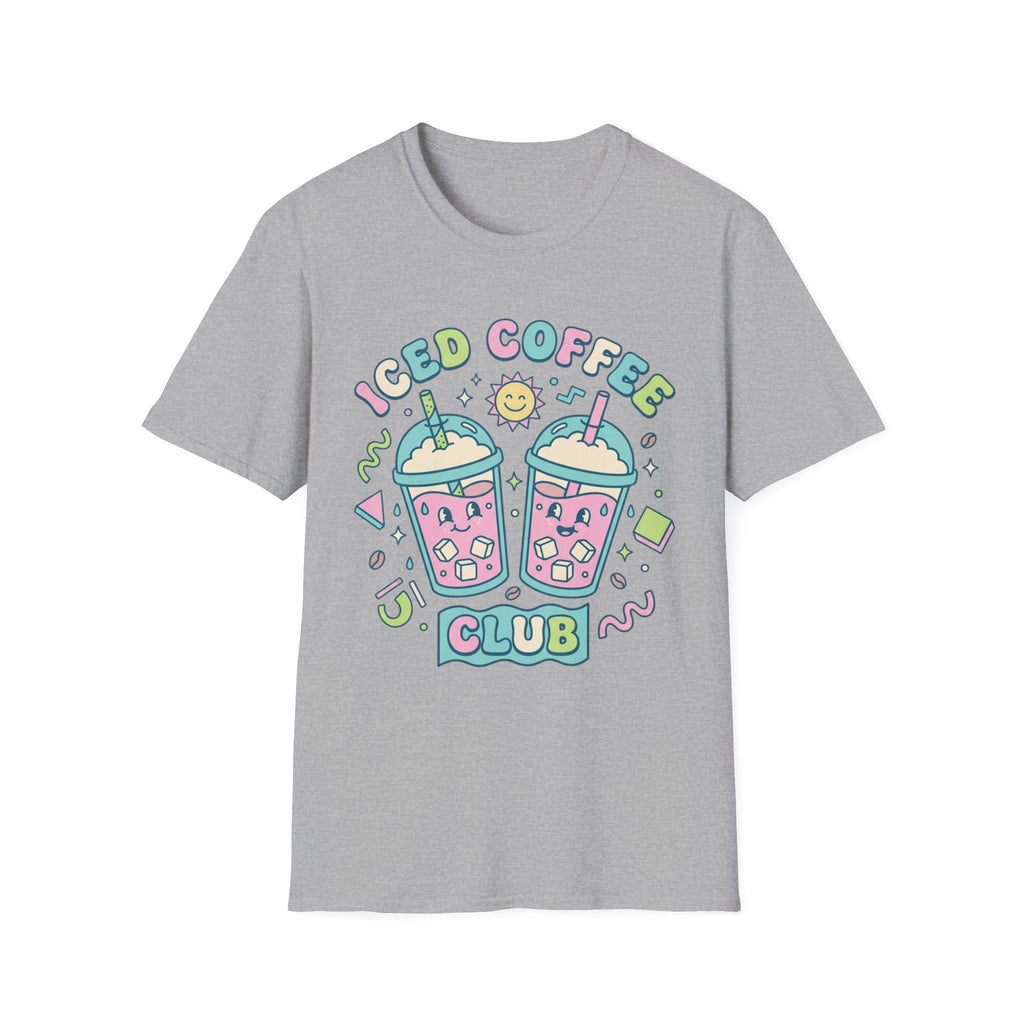 Cute Colorful Iced Coffee Club T-Shirt